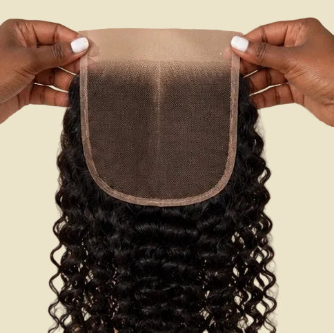 Closure 6x6 Indienne HD Curly Kinky Raw Hair — Donneur Unique