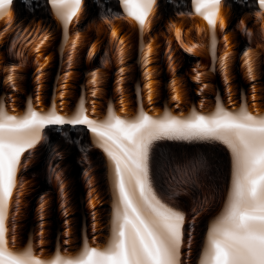 Tissage Vietnamien — Lua Bouncy Wave Raw Hair — Donneur Unique