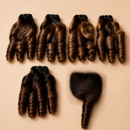 Tissage Vietnamien — Lua Bouncy Wave Raw Hair — Donneur Unique