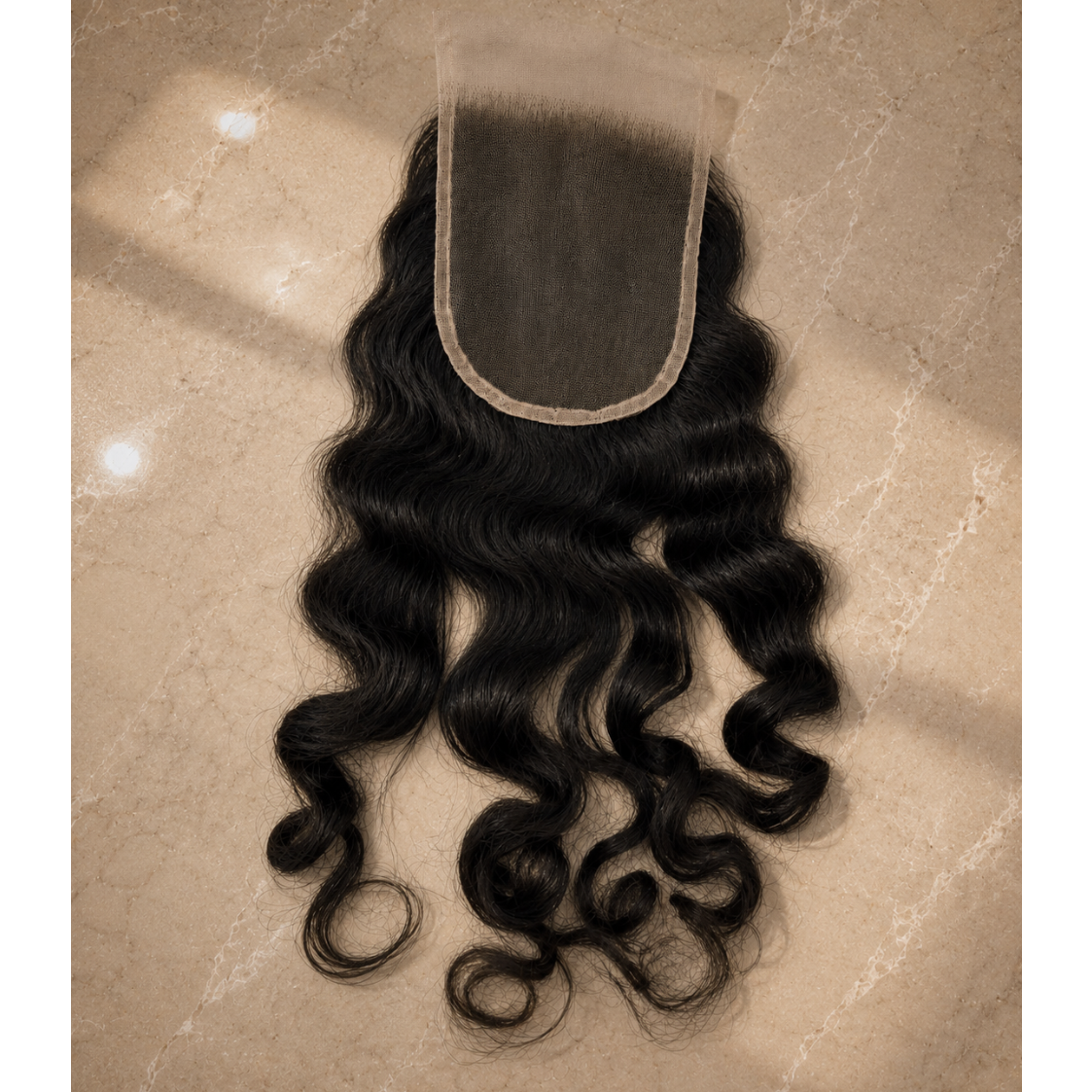 Closure 6x6 Indienne HD Body Wave Raw Hair — Donneur Unique