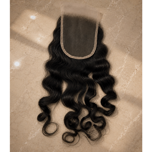 Closure 6x6 Indienne HD Body Wave Raw Hair — Donneur Unique