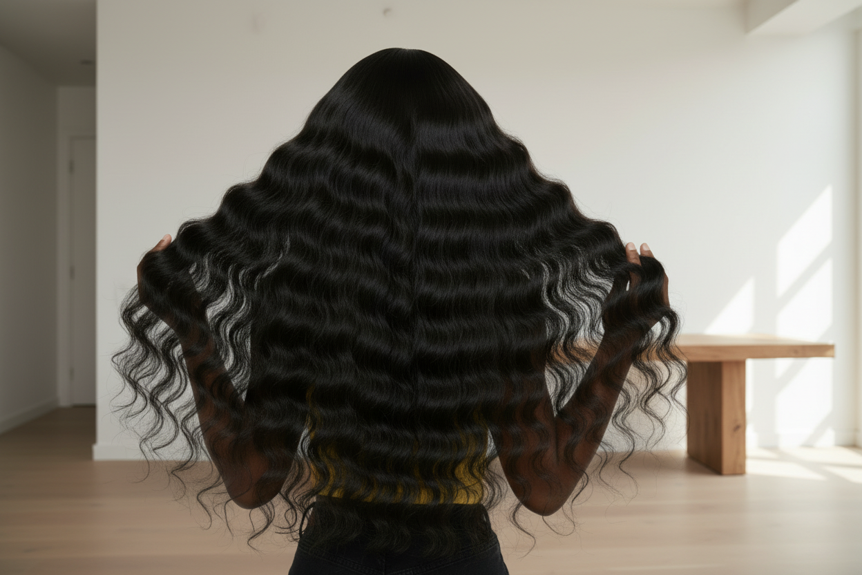 Tissage Body Wave Noir Naturel — Collection Sundari