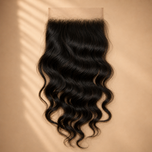 Closure 6x6 Indienne HD Body Wave Raw Hair — Donneur Unique