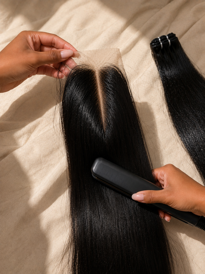 Lua — Closure 6x6 Vietnamienne HD Straight Raw Hair — Donneur Unique