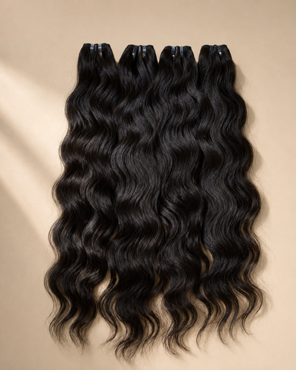 Pack Lua Soft Wave — 2 Bundles + Closure 6x6 | Donneur Unique Vietnamien