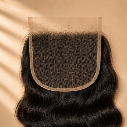 Closure 6x6 Indienne HD Body Wave Raw Hair — Donneur Unique
