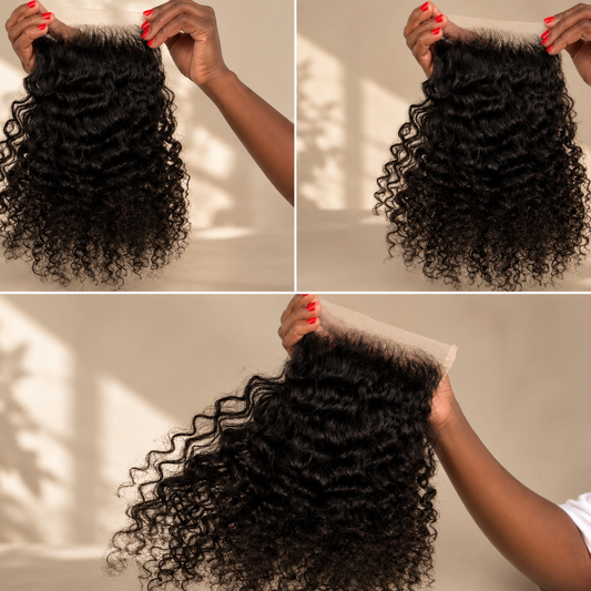 Closure 6x6 Indienne HD Curly Raw Hair — Donneur Unique