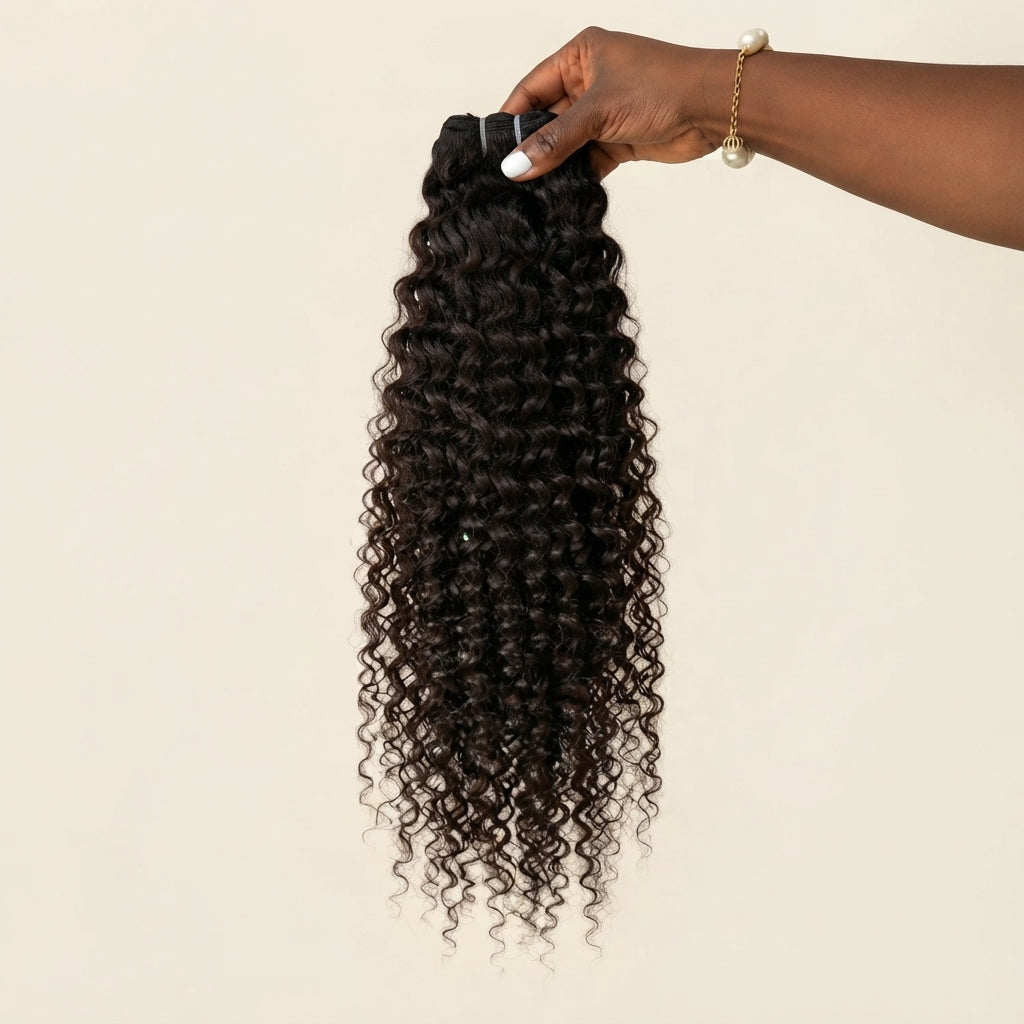 Pack Curly Indien — 2 Bundles + Closure 6x6 | Donneur Unique
