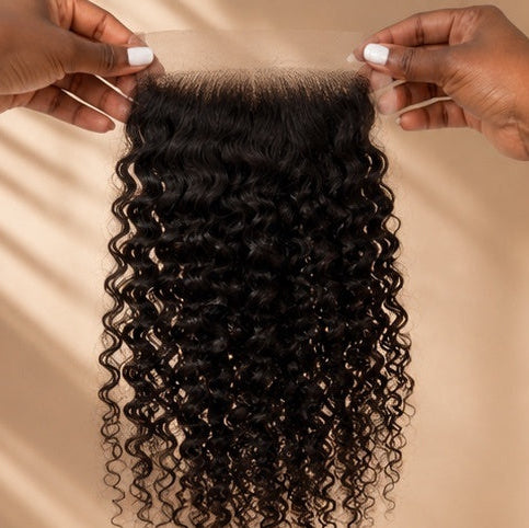 Closure 6x6 Indienne HD Curly Raw Hair — Donneur Unique