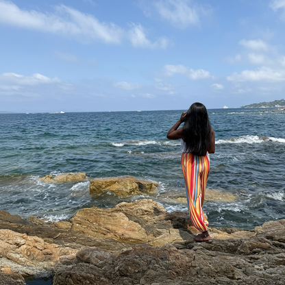 Tissage lisse - photo lifestyle bord de mer