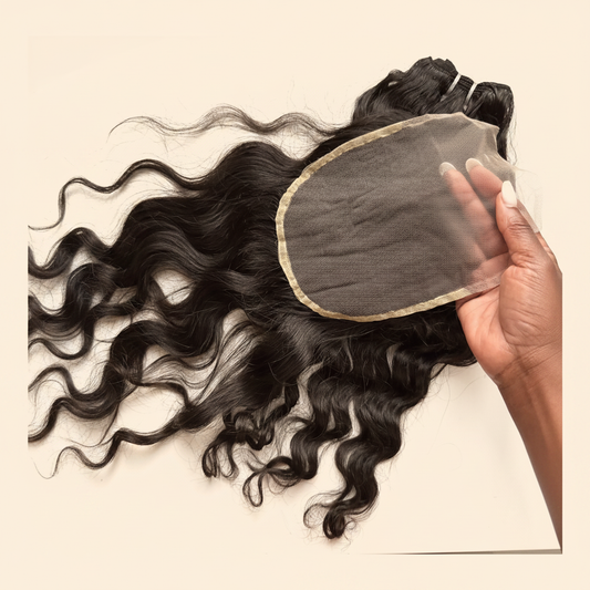 Pack Body Wave + Closure Raw Hair Indien - fond ivoire Luxéa