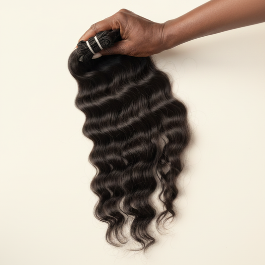 Bundle Deep Wavy brut - fond ivoire